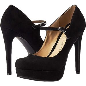Chinese Laundry Black Platform Mary Jane Heels Size 10